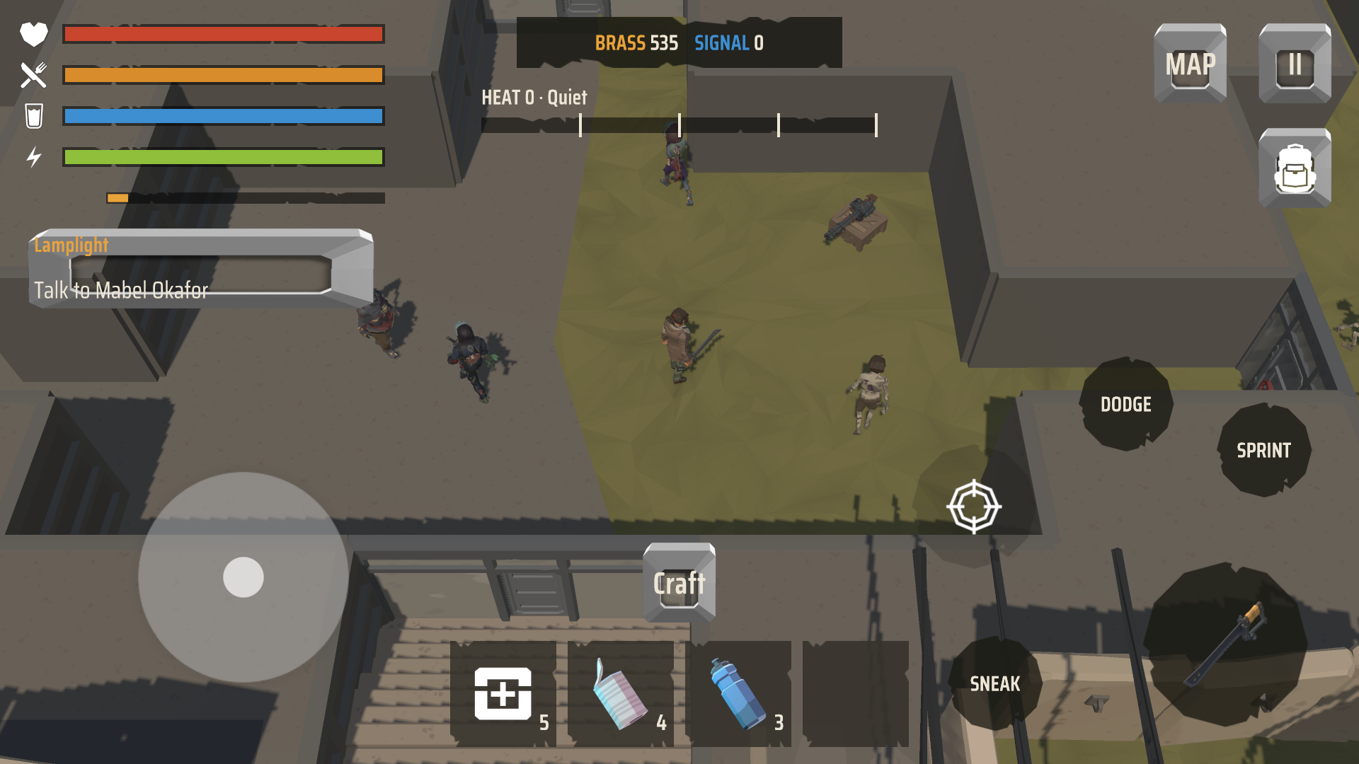 The sublevel of Warehouse 7, under the sentry gun.